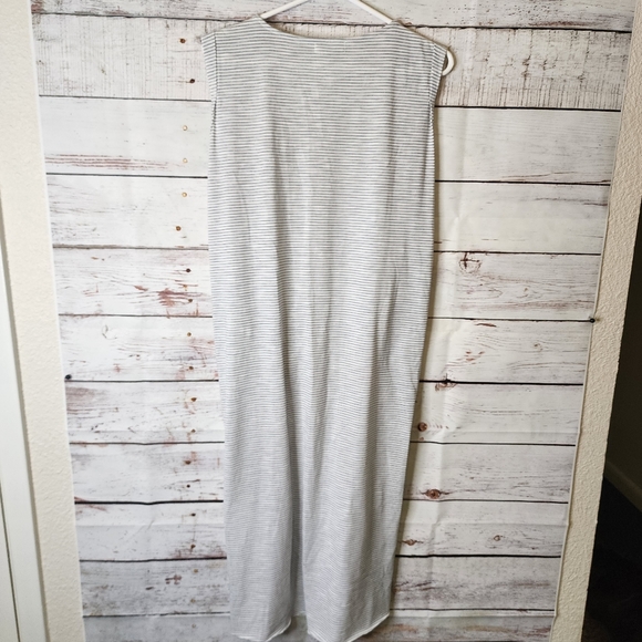 Mod Ref- Rylan Navy & White Stripe Asymmetrical T Shirt Dress...size Sma… - Picture 3 of 9